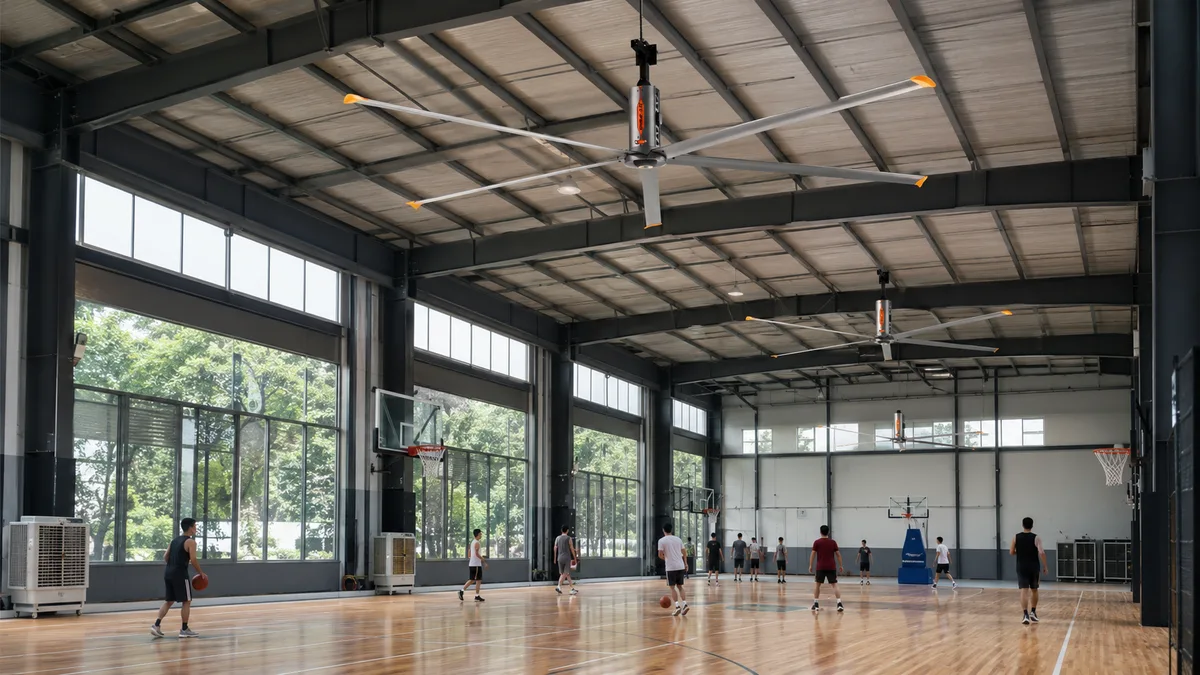 Gyms & Sports Facilities cooling and ventilation application