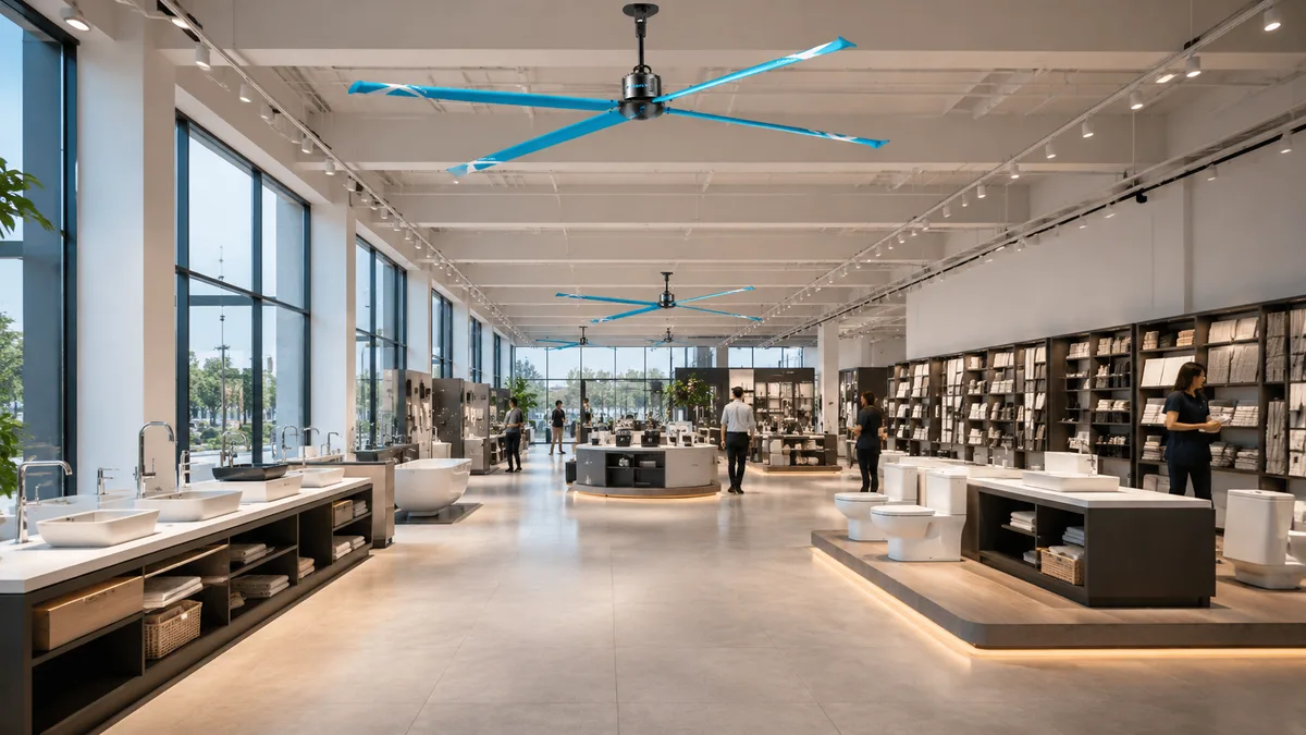 Retail Stores & Showrooms cooling and ventilation application