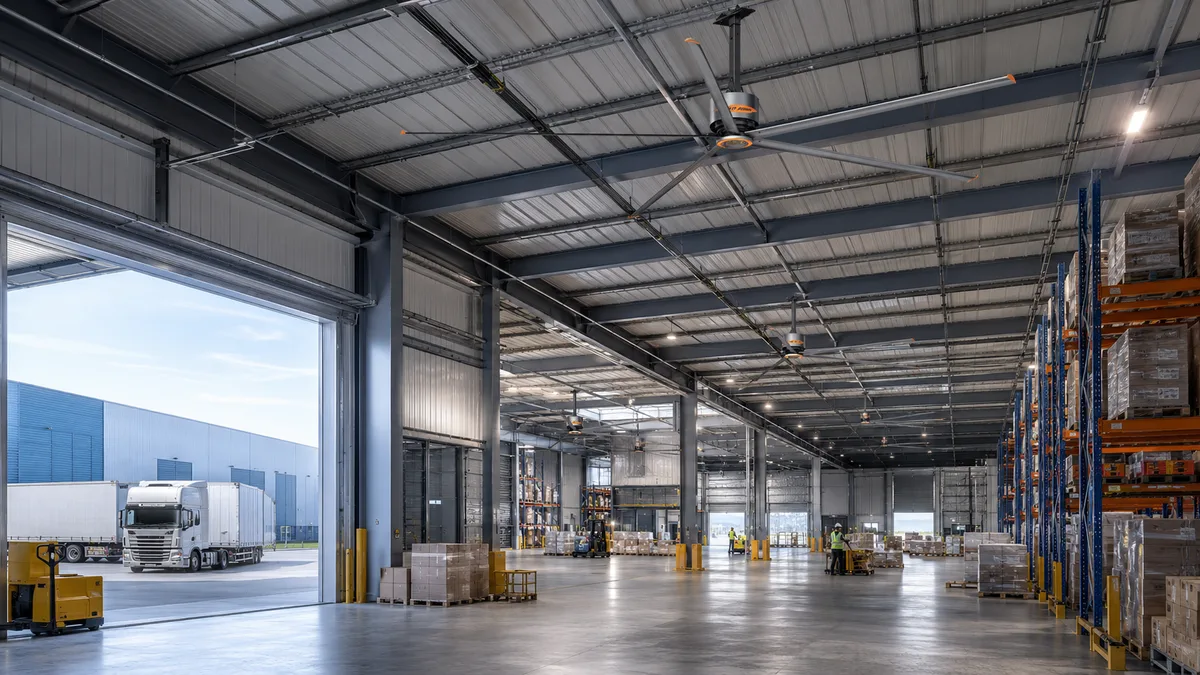 Warehouses & Distribution Centers cooling and ventilation application